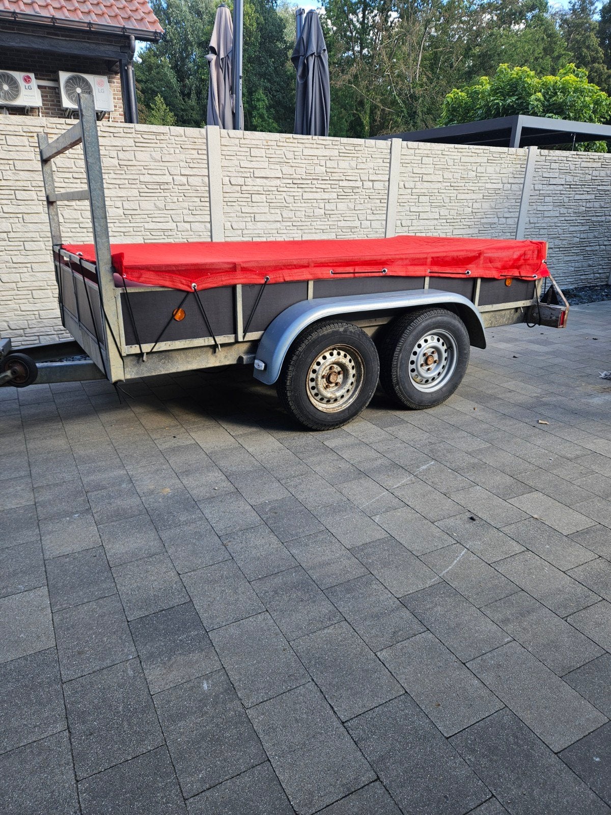 geremde aanhangwagen 2700kg, Enlèvement