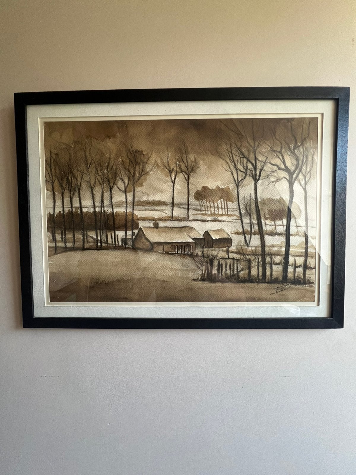 Prachtige litho Vlaamse Ardennen, Ophalen