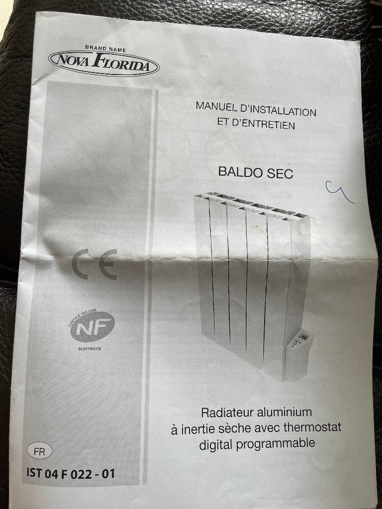 Radiateur énergie sèche, 800 watts ou plus, Moins de 60 cm, Comme neuf, Enlèvement