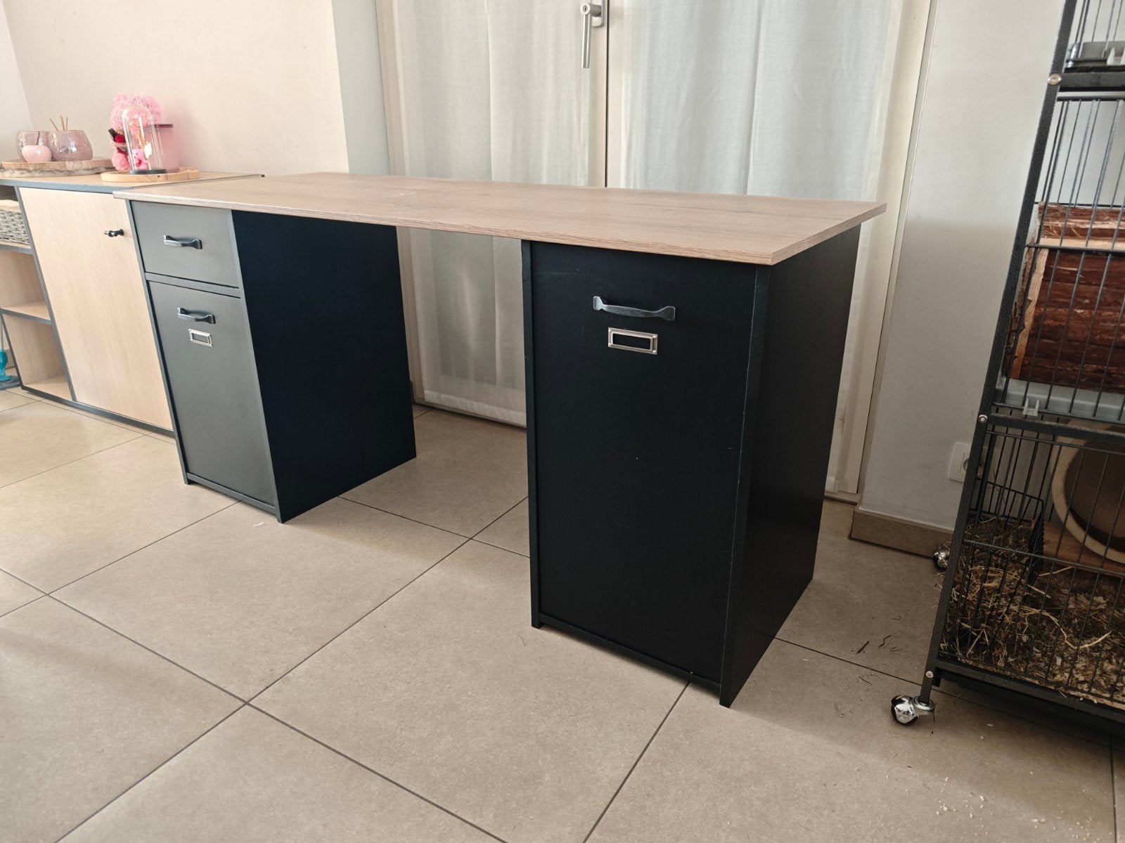 Bureau, 150 cm, Enlèvement, Utilisé, Bureau-armoire combiné