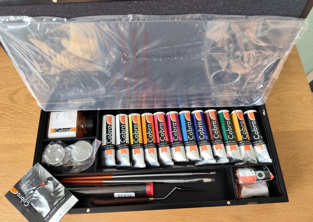 Coffret peinture a l'huile diluable a l'eau, Cobra Talens, Hobby & Loisirs créatifs, Peinture, Peinture à l'huile