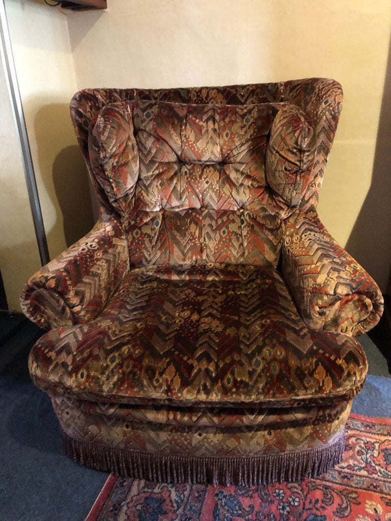Fauteuil vintage spécial, élégant et confortable, 75 à 100 cm, Moins de 150 cm, Vintage, Comme neuf