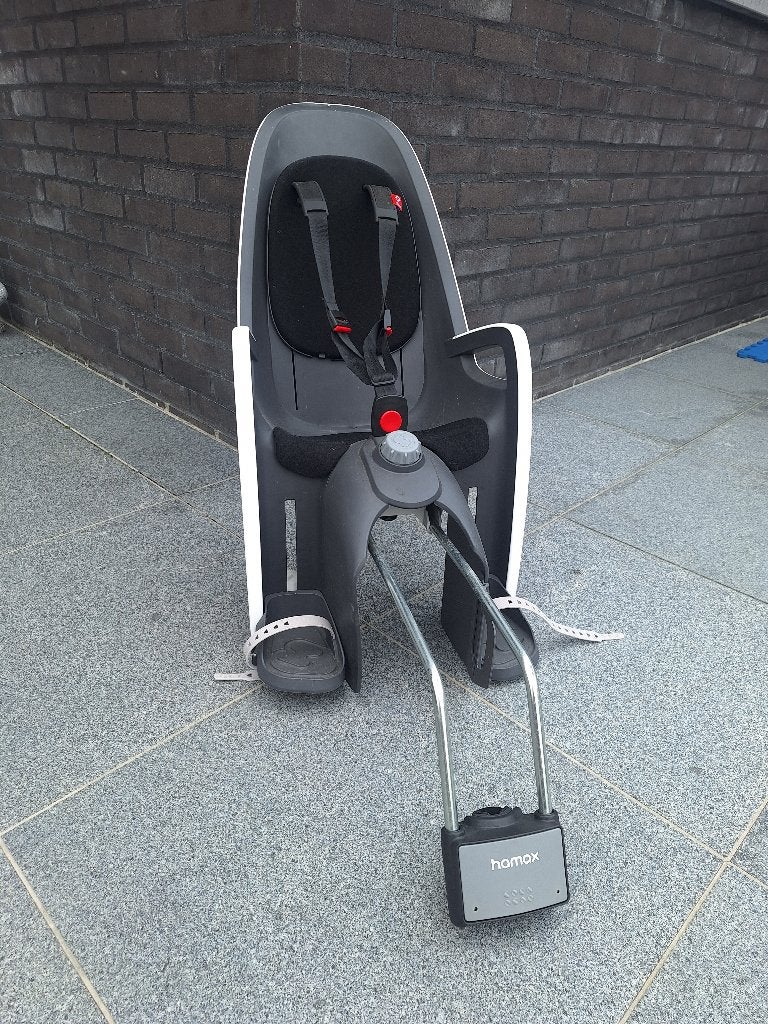 Hamax fietsstoel, Repose-pieds, Comme neuf, 9 à 36 kg, Enlèvement