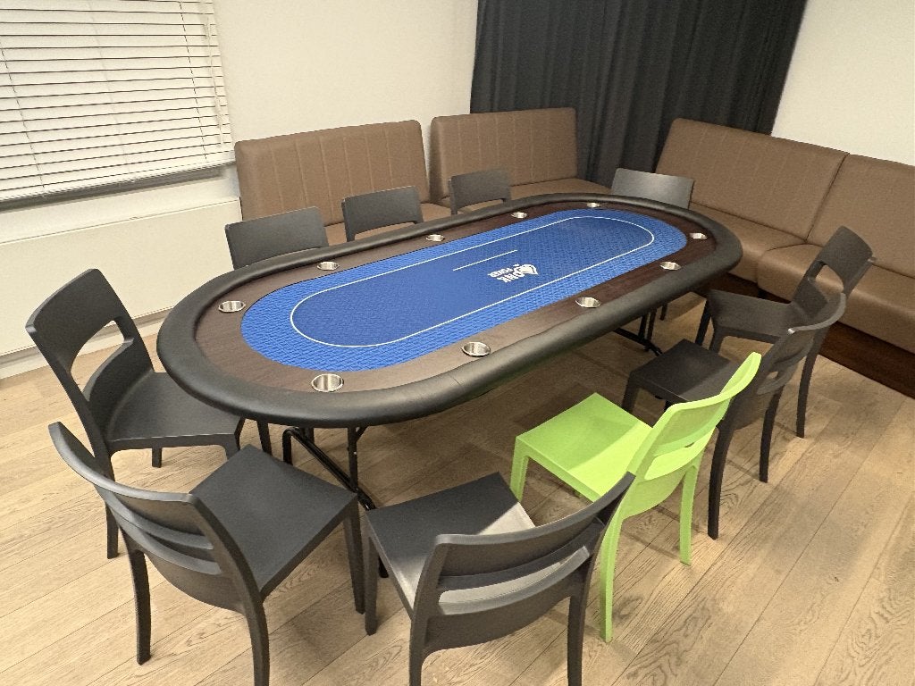 pokertafel My tournament XL blauw, Vijf spelers of meer, Ophalen, Zo goed als nieuw