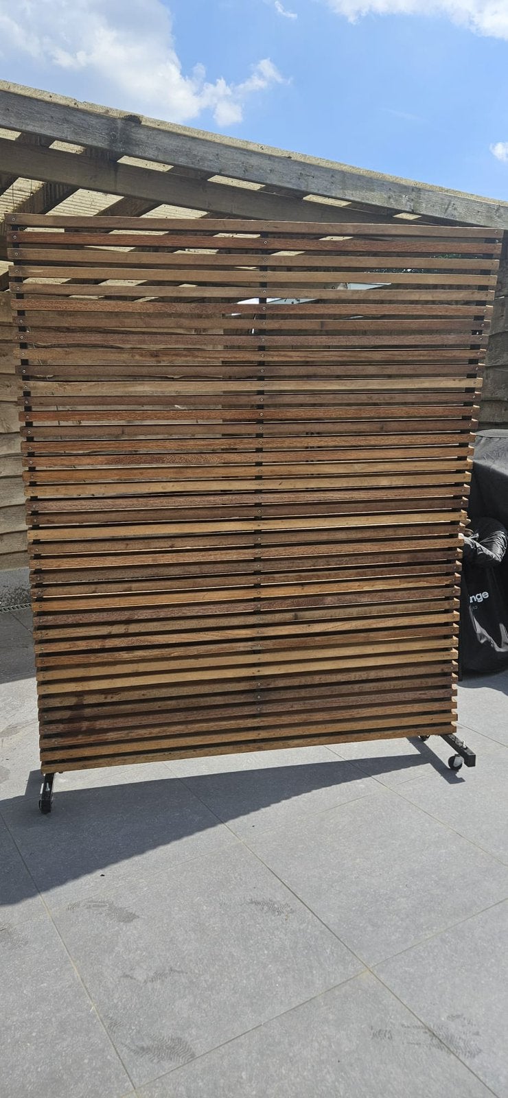 Paravent professionnel en bois, Jardin & Terrasse, Enlèvement, Comme neuf, Aluminium