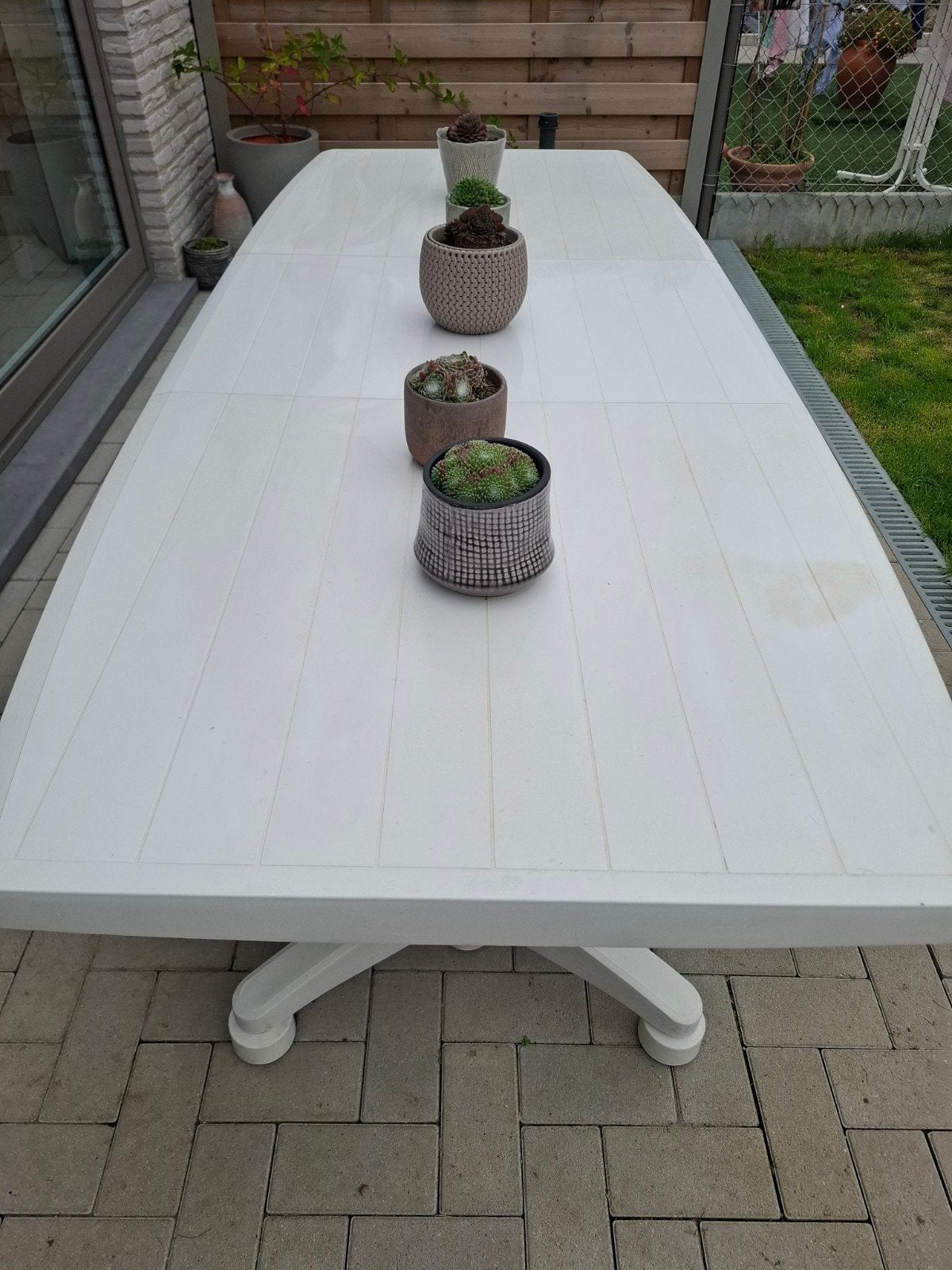 Tuintafel, Tuin en Terras, Ophalen, Zo goed als nieuw, Rechthoekig, Plastic