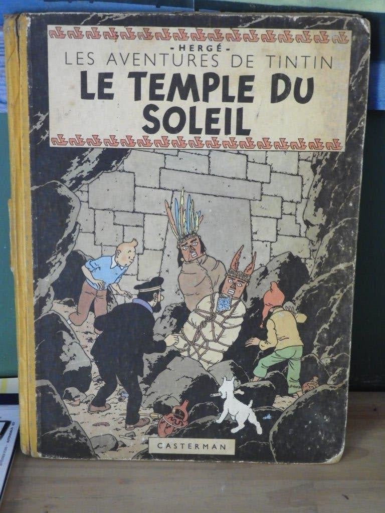 Tintin - Le Temple du Soleil / 1949, Une BD, Enlèvement ou Envoi, Utilisé, Hergé.