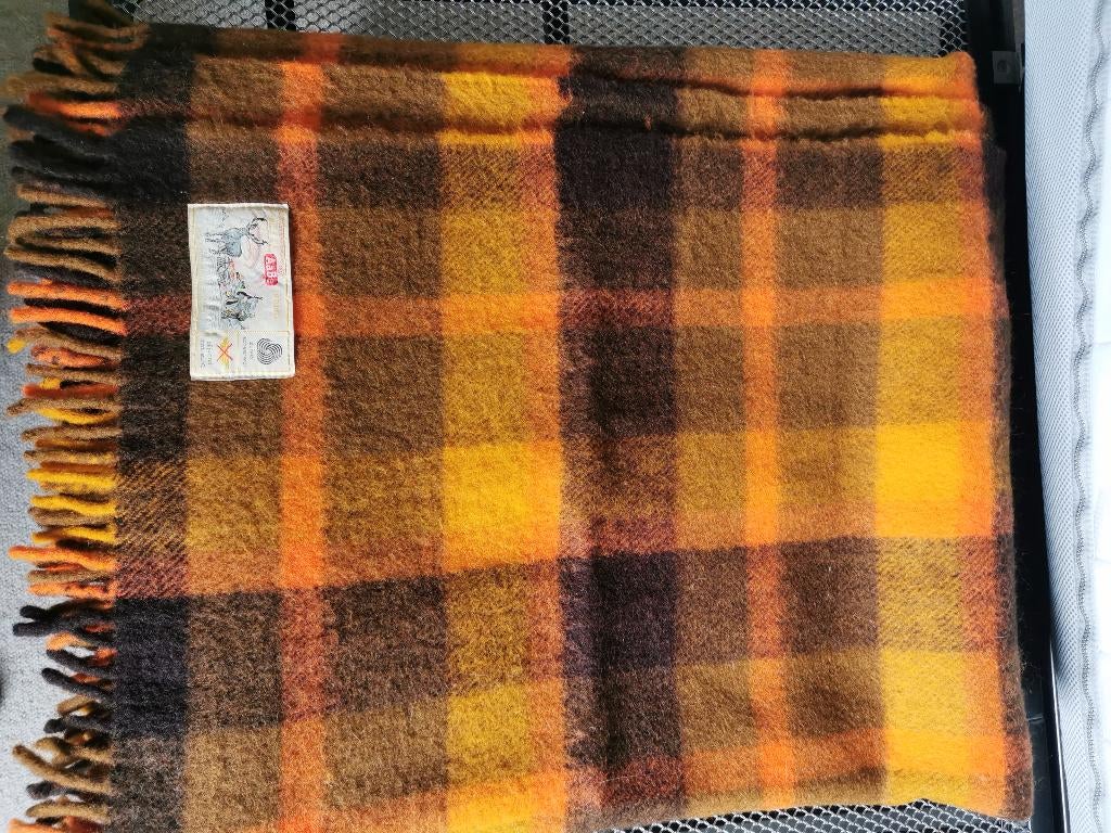 Vintage deken AaBe, Ophalen, Gebruikt, 100 cm of meer, Deken