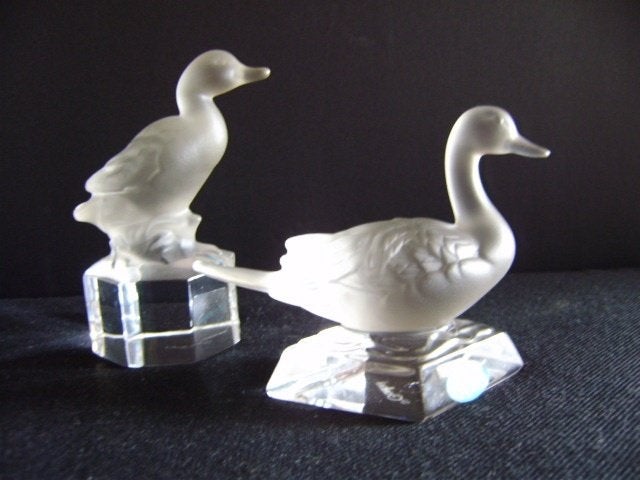 Eend & gans uit de GEUBEL CRYSTAL COLLECTION & zijn gemerkt, Enlèvement