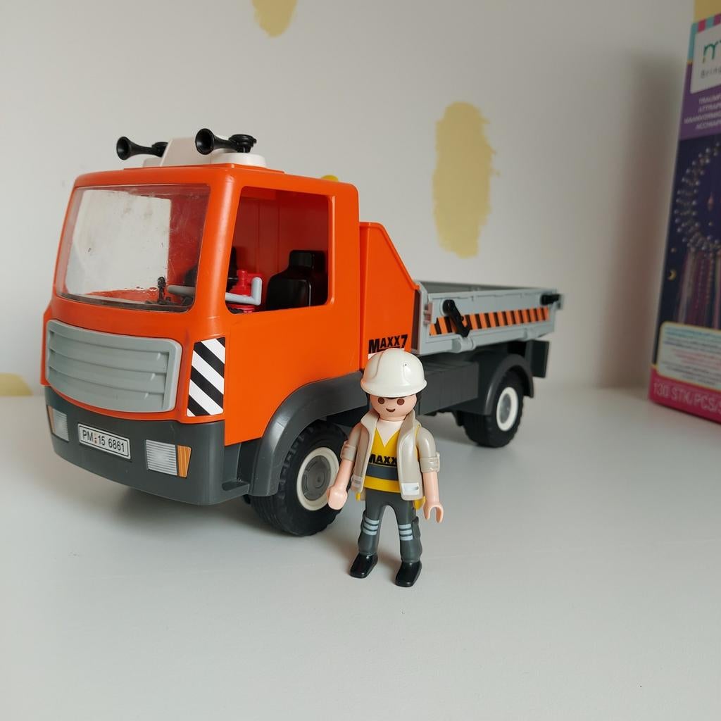 Playmobil Kiep- vrachtwagen, Ophalen, Gebruikt, Complete set