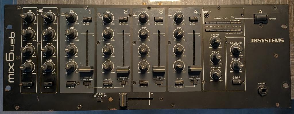 Mengpaneel JB Systems Mix 6 USB, Muziek en Instrumenten, Ophalen, Gebruikt, 5 tot 10 kanalen