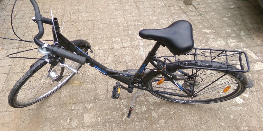 Run & bike fiets zwart te herstellen, Fietsen en Brommers, Ophalen, Gebruikt