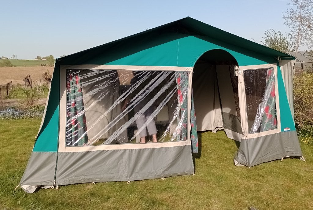 Tente roulotte Cabanon Touring Luxe, Caravanes & Camping, Enlèvement, Jusqu'à 5, Cabanon