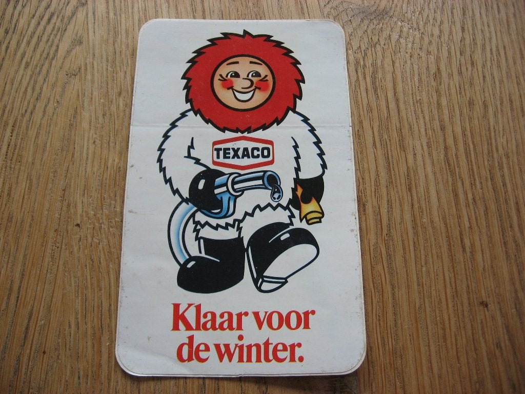 Autocollant Texaco Ready pour l'hiver 9 x 15 cm, Enlèvement ou Envoi, Neuf, Marque