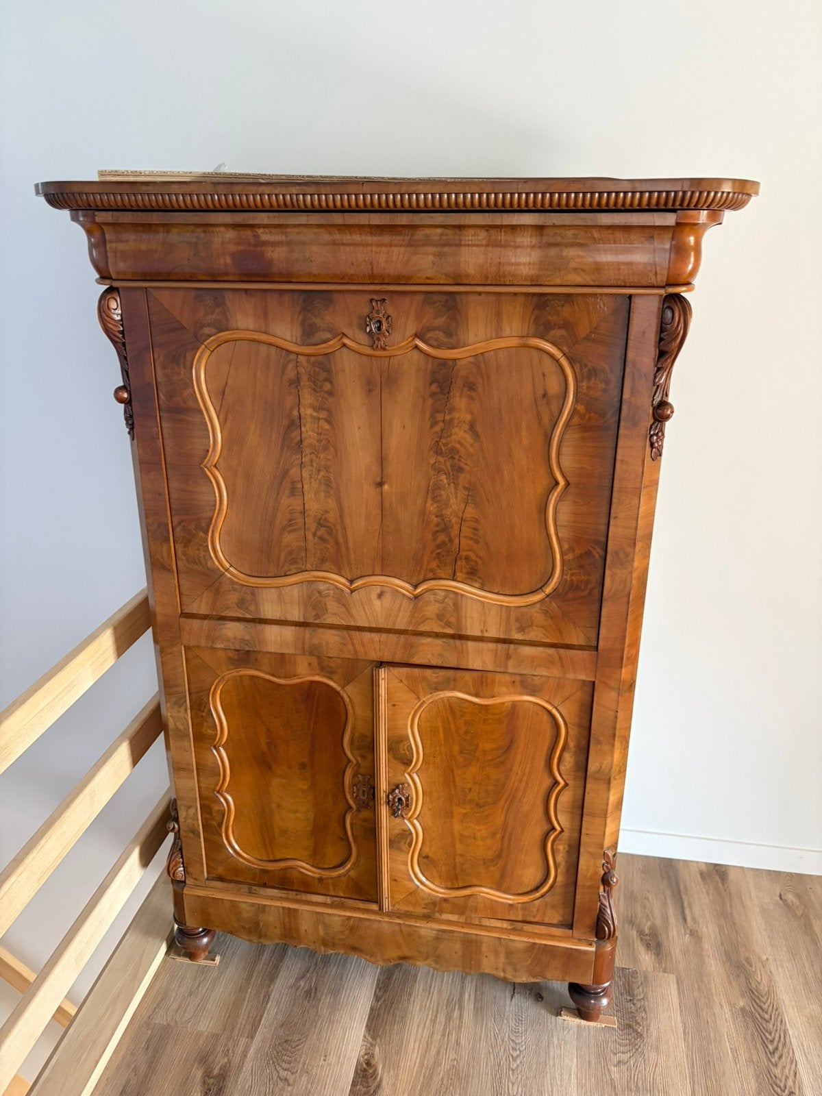 Antieke Biedermeier Secretaire Ladekast Klepkast, Antiek en Kunst, Antiek | Meubels | Kasten, Ophalen