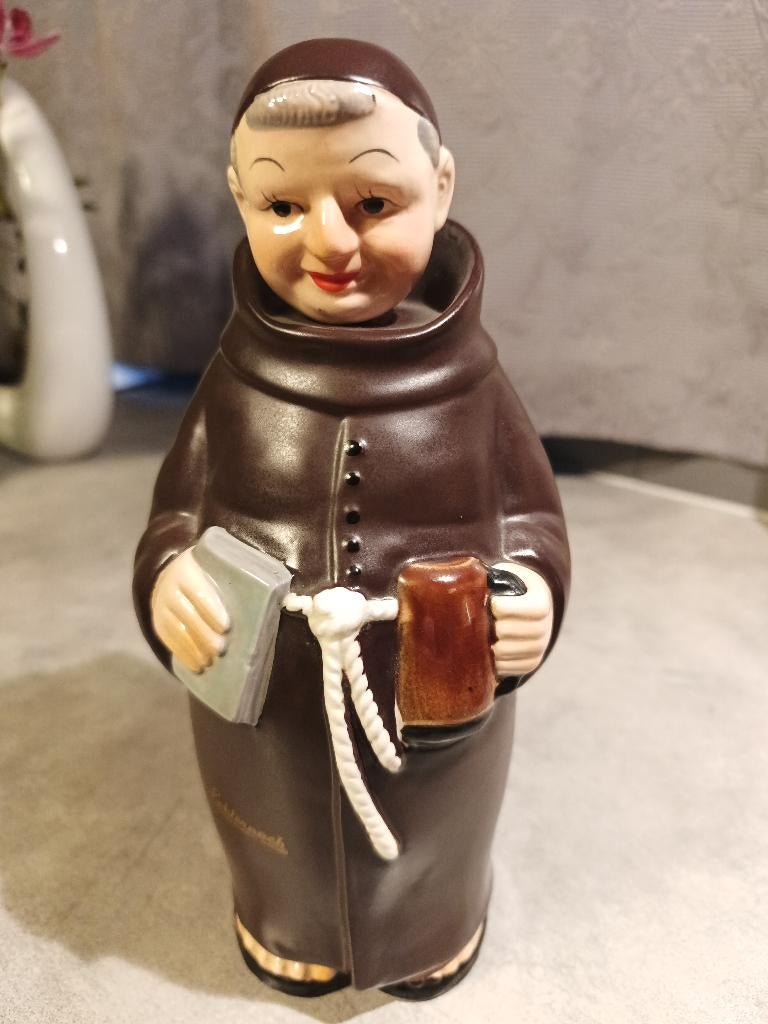 Vintage monnik karaf met kurk, Antiquités & Art, Enlèvement ou Envoi
