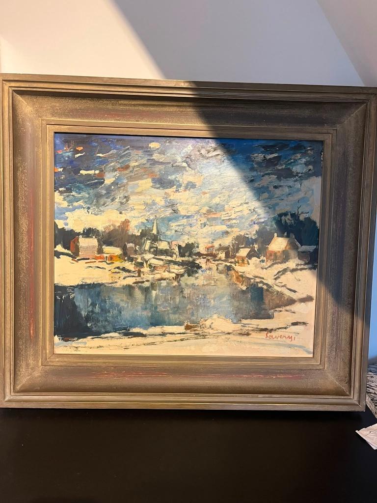 Schilderij Albert Saverys, Ophalen