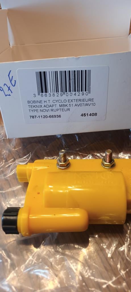 Bobine H T adaptable mbk 51,av07 ,av10 ,, Ophalen