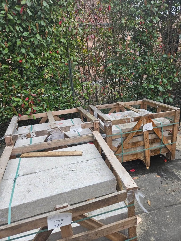 22 massieve trapblokken, Jardin & Terrasse, Enlèvement, Neuf