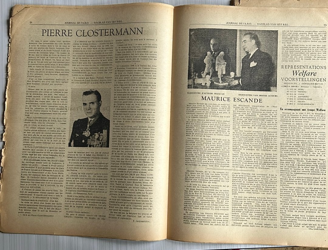 2 Oude Vici Kranten 1949 - Belgisch Leger & Artillerie, Verzamelen, Ophalen, 1940 tot 1960, Krant