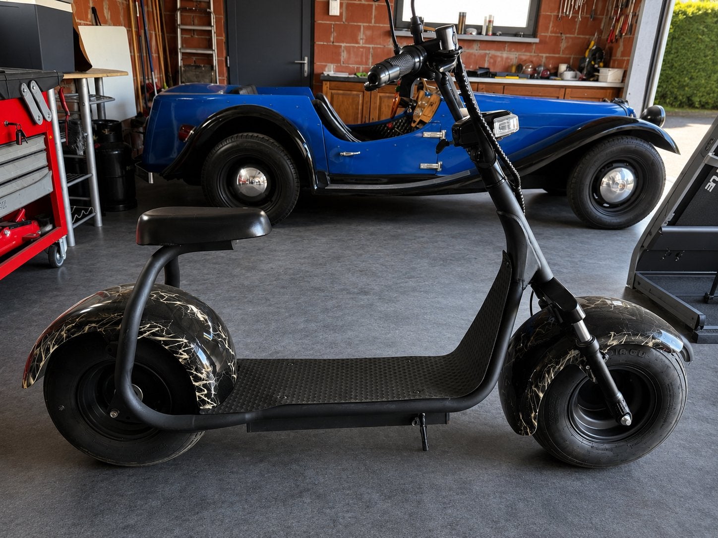 Elektrische Fat-Tire Scooter / CityCoco Style, Vélos & Vélomoteurs, Enlèvement, Comme neuf