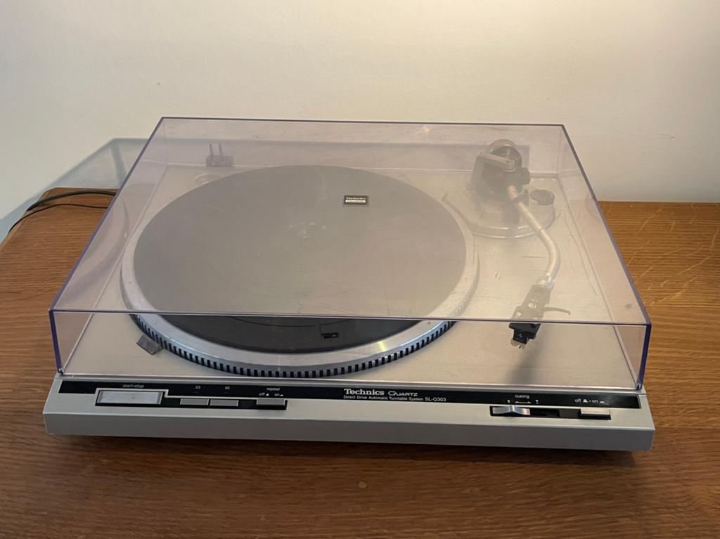 Technics SL-Q303 Vintage Shure-cel van kwarts en platina, Audio, Tv en Foto, Ophalen, Gebruikt, Automatisch, Platenspeler