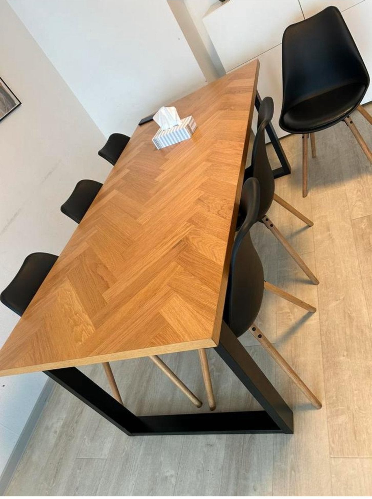 Table de salle à manger avec 6 chaises, Enlèvement ou Envoi, Utilisé, 4 à 6 chaises