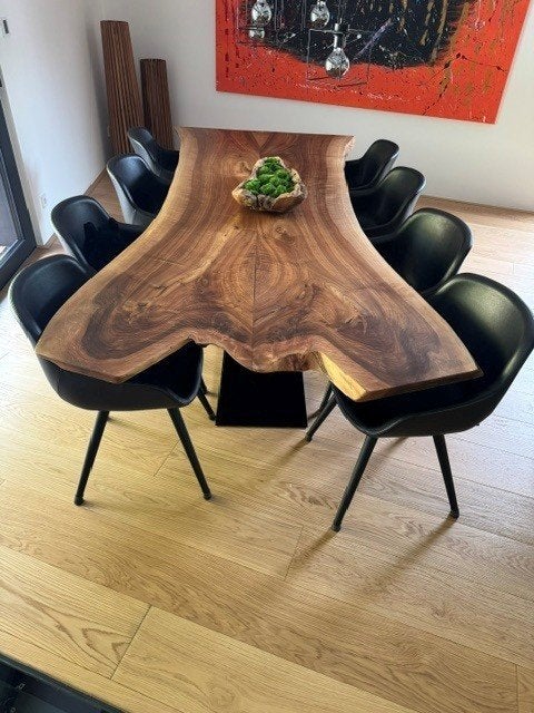 Très belle table de salle à manger avec les chaises, Maison & Meubles, Tables | Tables à manger, Bois, 150 à 200 cm, Comme neuf