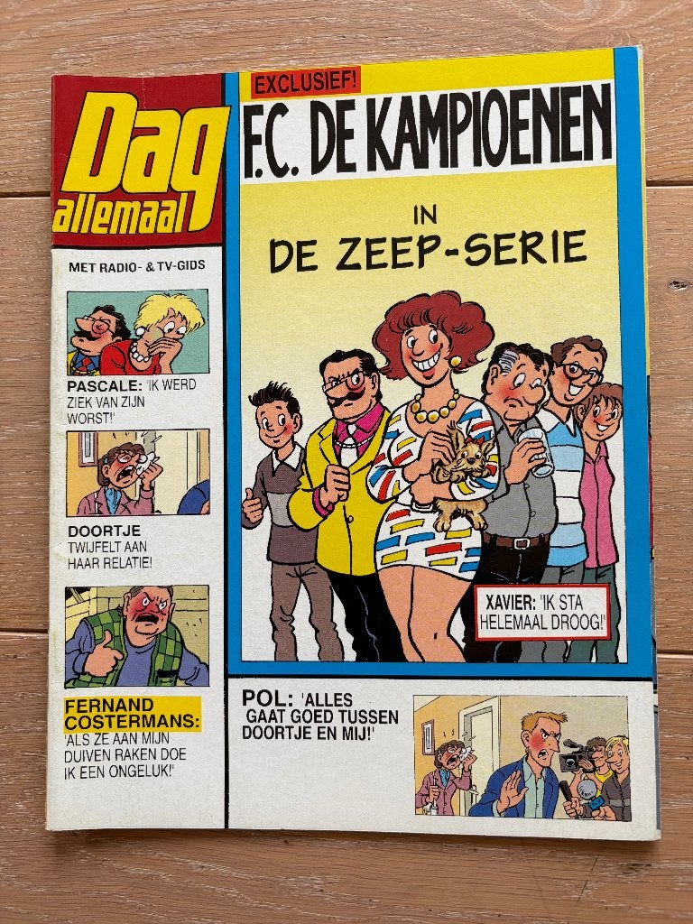 Strip FC De Kampioenen in De Zeep-serie, Ophalen of Verzenden, Zo goed als nieuw, Hec Leemans (FC De Kampioenen)