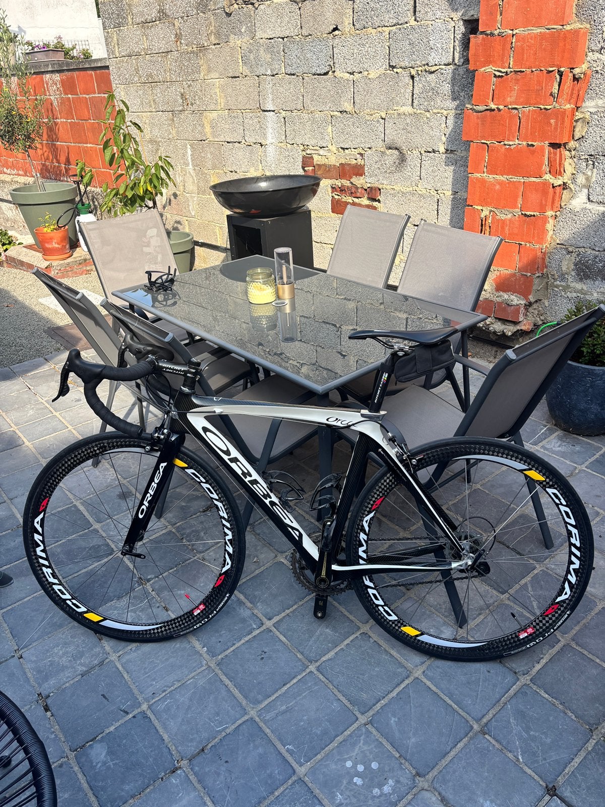 Vélo de course Orbea orca carbone. 2 paire de roue(1carbone), Autres marques, Frein sur jante, Comme neuf, Enlèvement