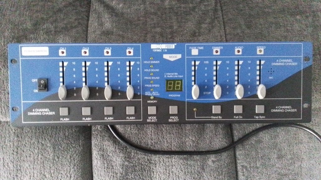 Lichtorgel + Puntspots, Muziek en Instrumenten, Ophalen, Zo goed als nieuw, Licht, Geluidgestuurd