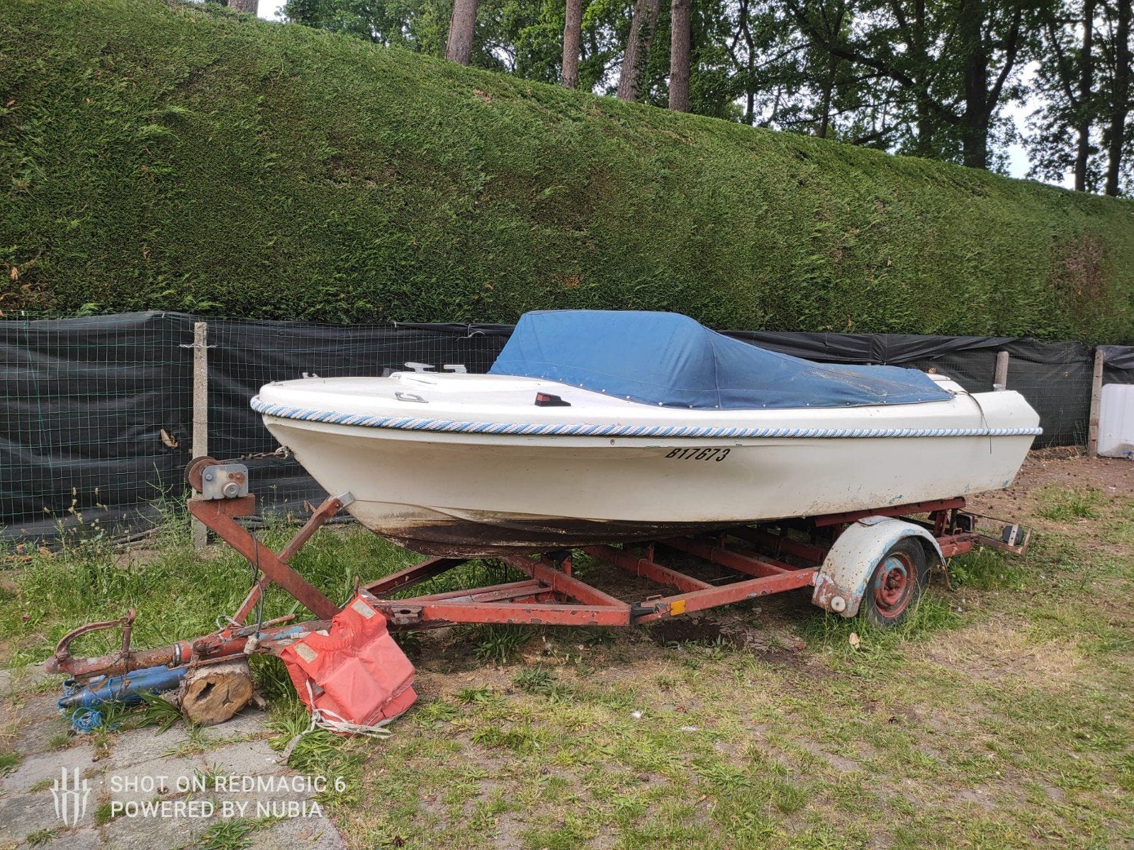 Bateau avec remorque, Sports nautiques & Bateaux, Accessoires navigation, Enlèvement
