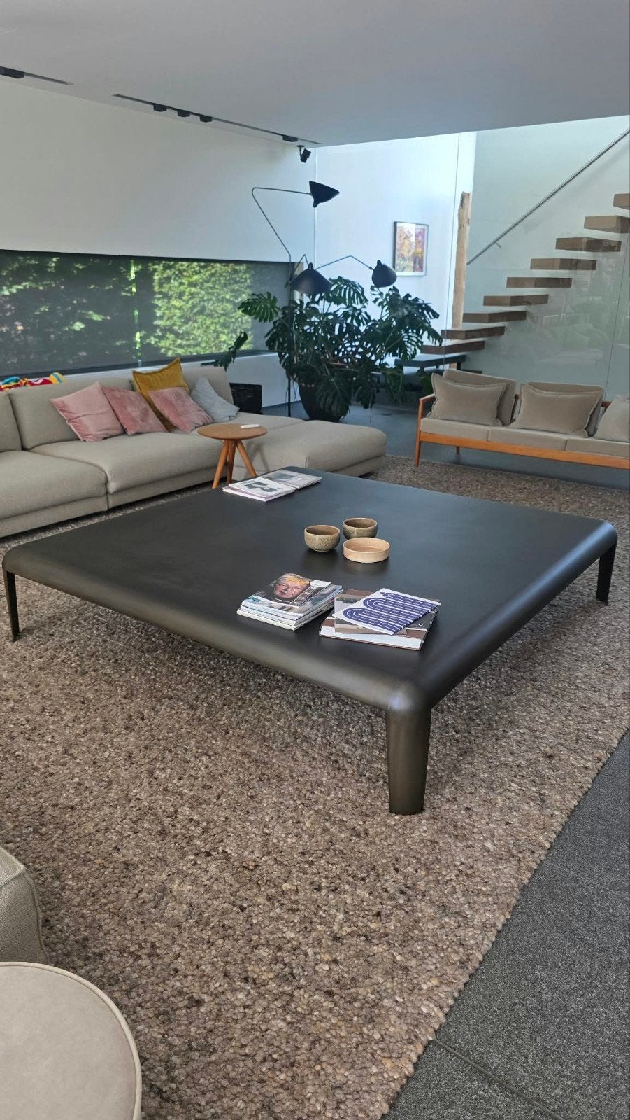 Design salontafel Porro Ferro plaatstaal 190x190x40, Ophalen