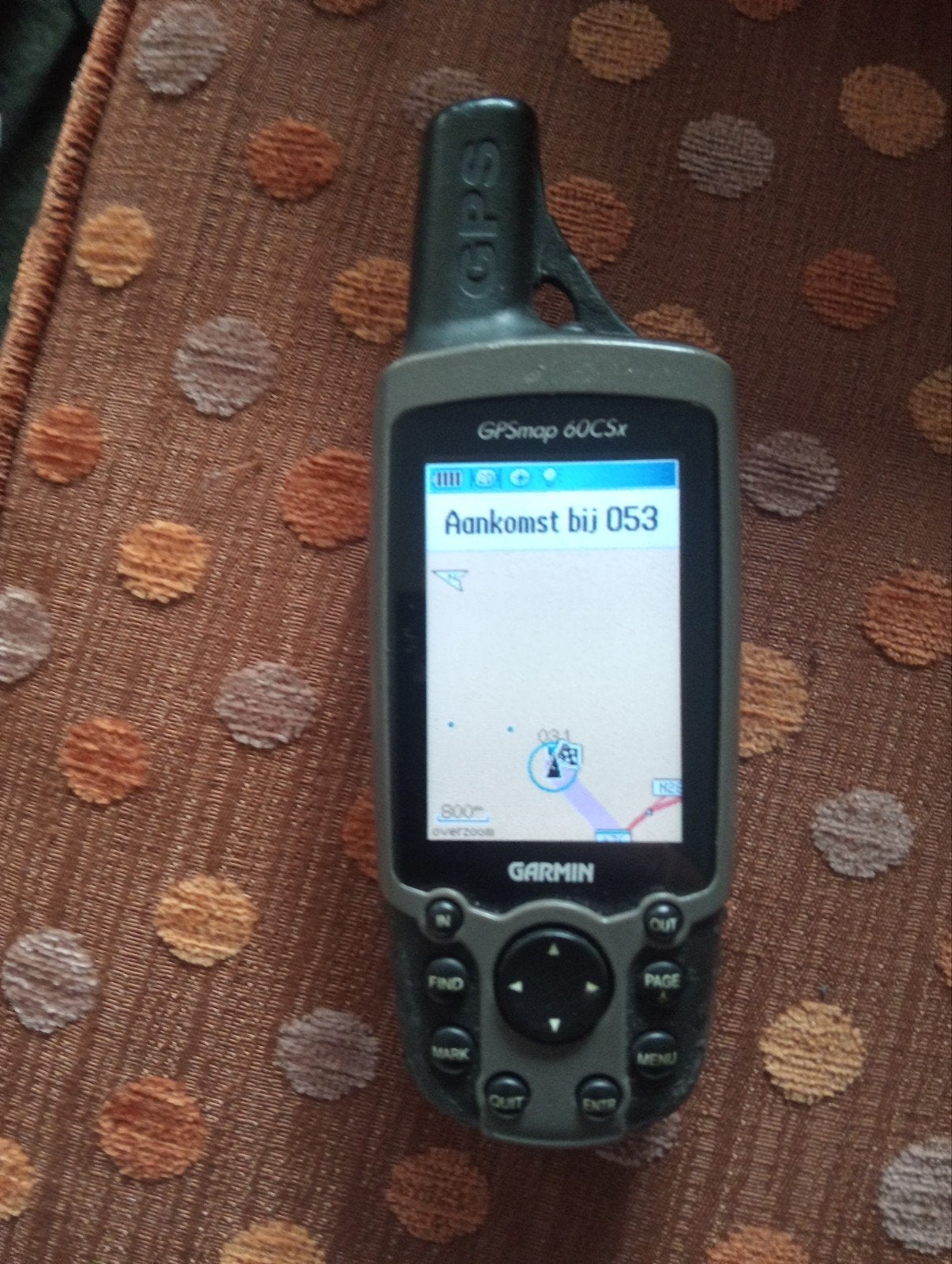 Garmin GPSMAP 60 CSx

voor wandel fiets en water, Ophalen of Verzenden, Gebruikt, Navigatie of Gps
