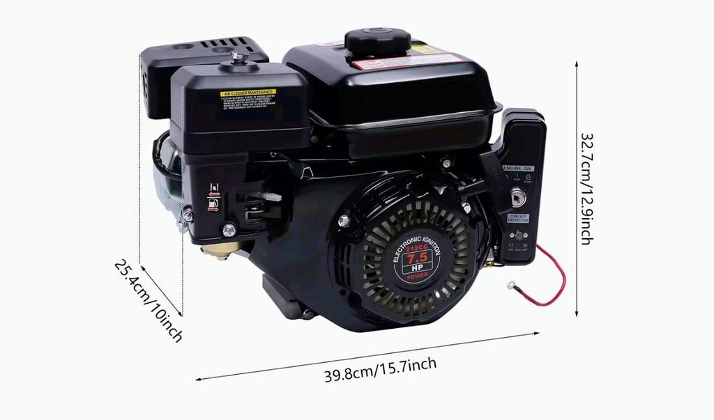 4 takt 7.5pk met startmotor., Ophalen