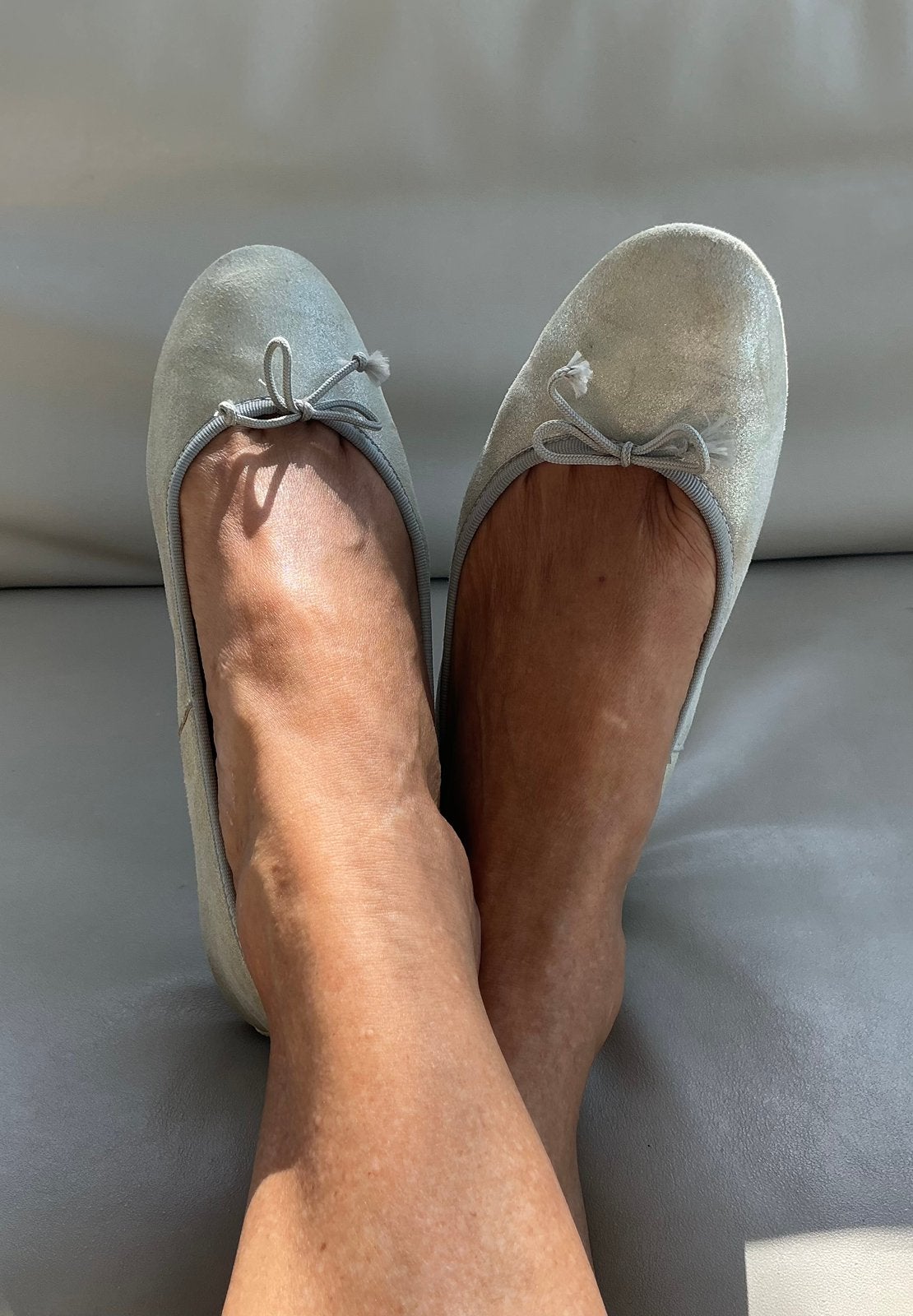 Zilverkleurige ballerina’s E(x)it maat 39, Kleding | Dames, Overige kleuren, Gedragen, Ballerina's, Ophalen of Verzenden