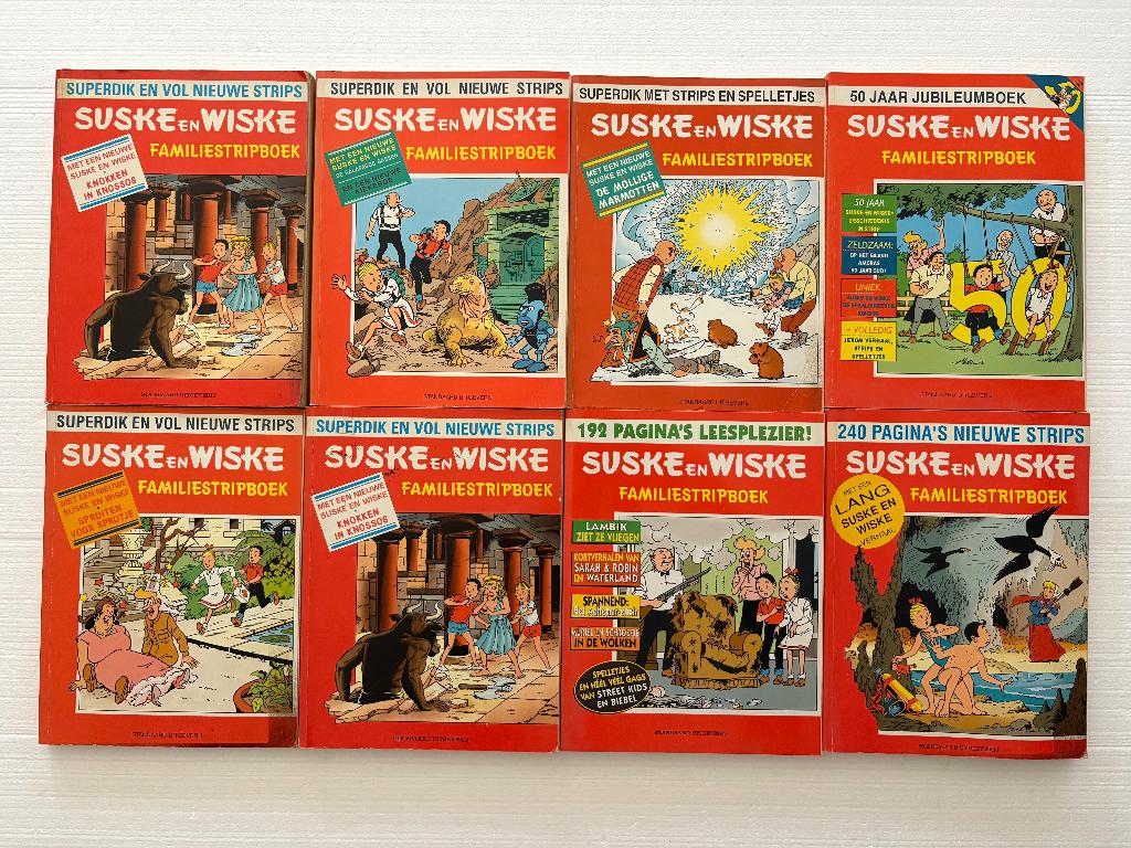 Suske & Wiske familiestripboeken., Meerdere stripboeken, Ophalen of Verzenden, Gelezen, Willy Vandersteen