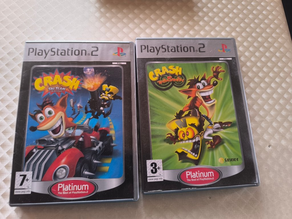 2 games crash ps 2 in 1 lot, Games en Spelcomputers, Games | Sony PlayStation 2, Ophalen of Verzenden, Gebruikt, Avontuur en Actie