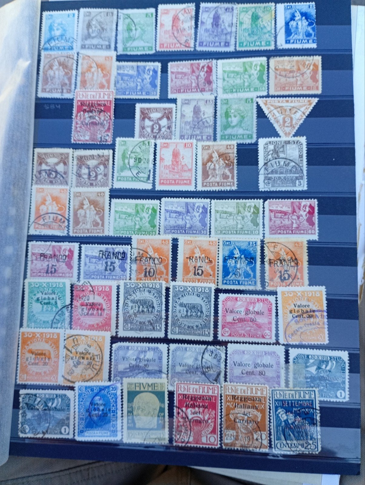 Q13) petit lot de timbres Fiume, Timbres & Monnaies, Enlèvement ou Envoi