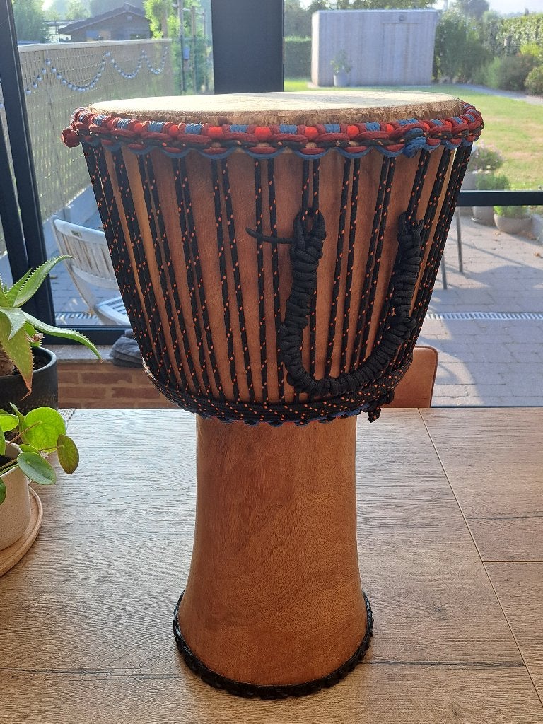 djembe (echt Afrikaans) met opbergtas, Enlèvement, Comme neuf