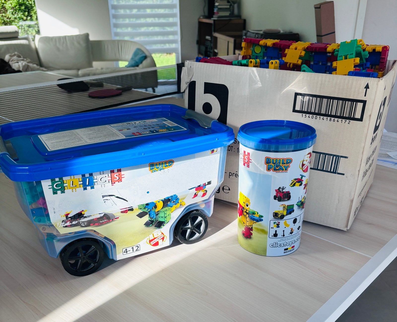 Clics Build&Play bouwstenen, Kinderen en Baby's, Ophalen, Gebruikt