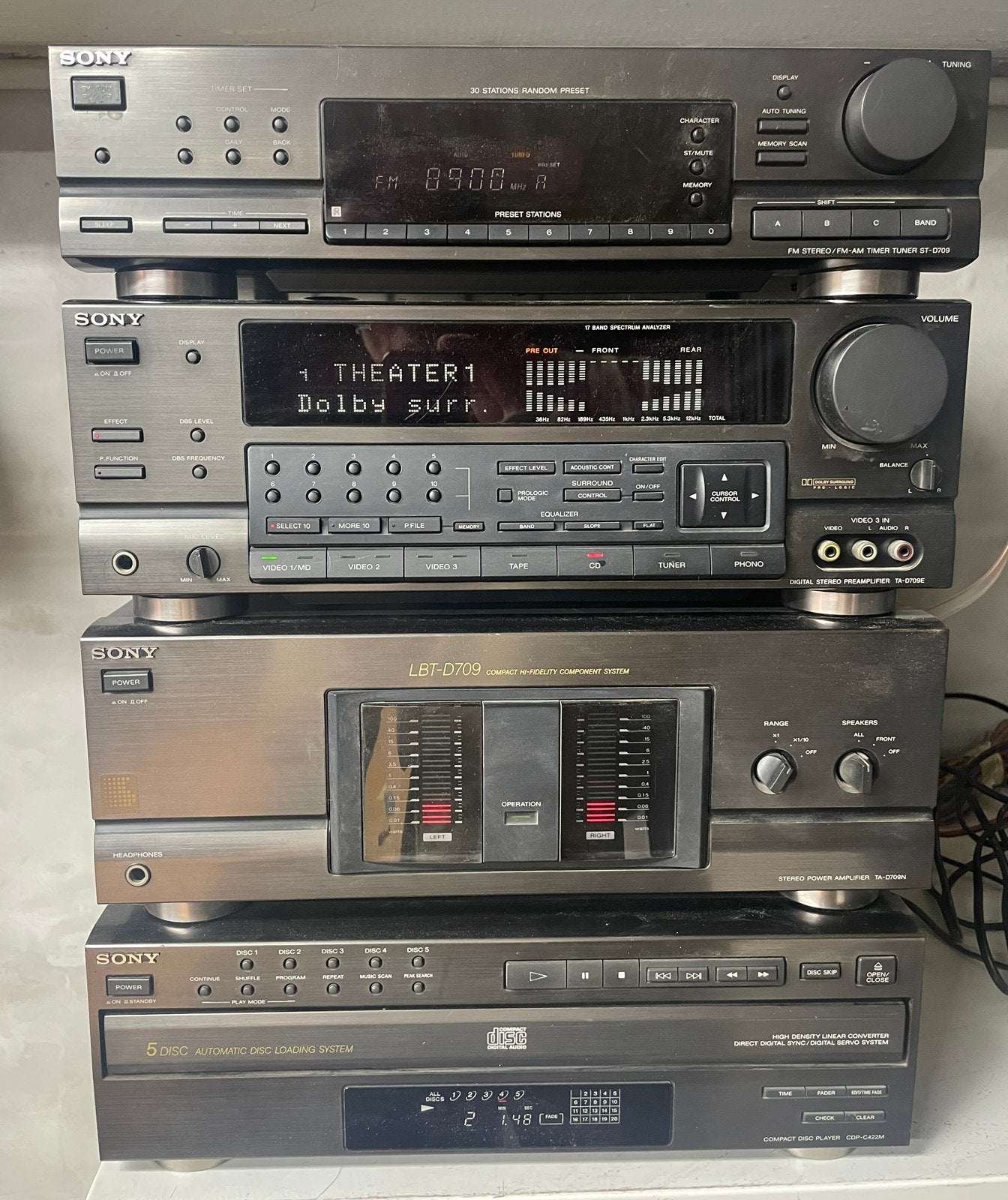 Sony stereo installatie met nazicht, Audio, Tv en Foto, Stereoketens, Ophalen, Gebruikt, Sony