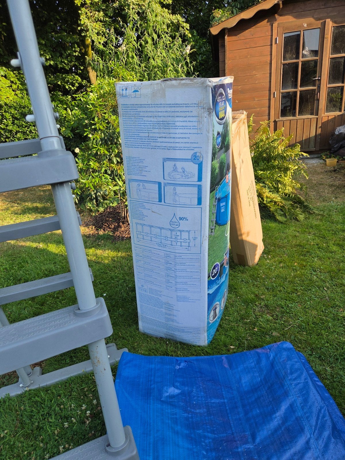Bestway Steel Pro Max zwembad 4.57m x 1.22 m, Tuin en Terras, Zwembaden, Ophalen, Rond