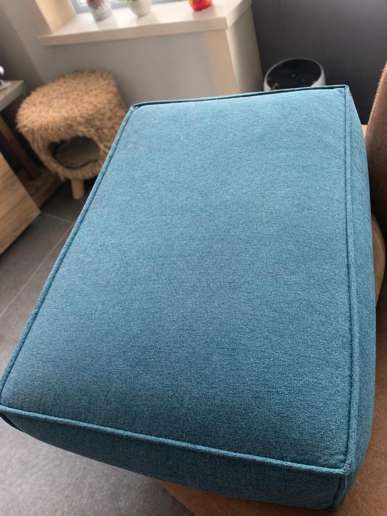 Stevig hondenkussen blauwgroen – comfortabel & duurzaam, Ophalen, Zo goed als nieuw