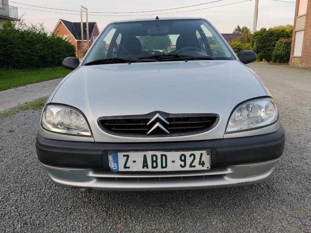 CITROEN SAXO/1100cc BENZINE/GEKEURD/12MA GARANTIE, Auto's, Saxo, Bedrijf, Grijs, Euro 4