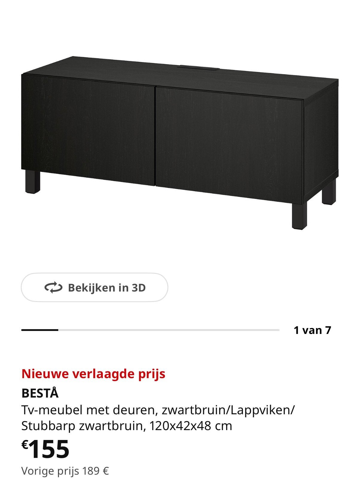 Ikea tv meubel, Huis en Inrichting, Ophalen, Zo goed als nieuw
