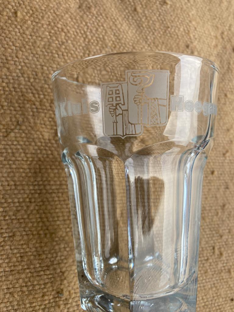 Orignele Hoegaarden glazen, Verzamelen, Ophalen, Zo goed als nieuw, Glas of Glazen