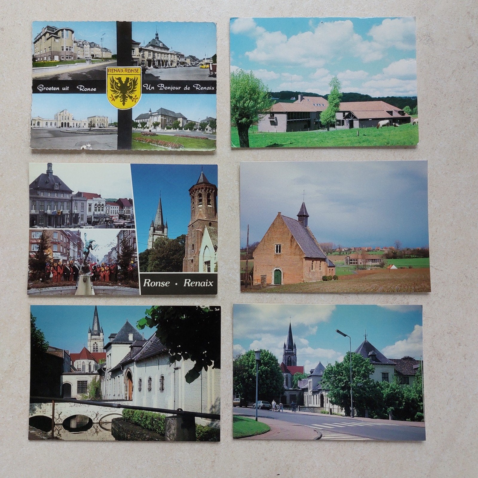 lot van 6 postkaarten van  Ronse, Ophalen of Verzenden