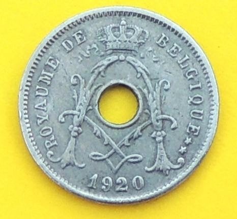 1920 5 centimes FR Albert 1er, Verzenden, Metaal, Losse munt