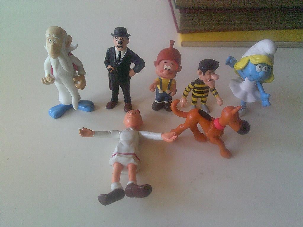 7 poppetjes stripfiguren ., Verzamelen, Ophalen of Verzenden